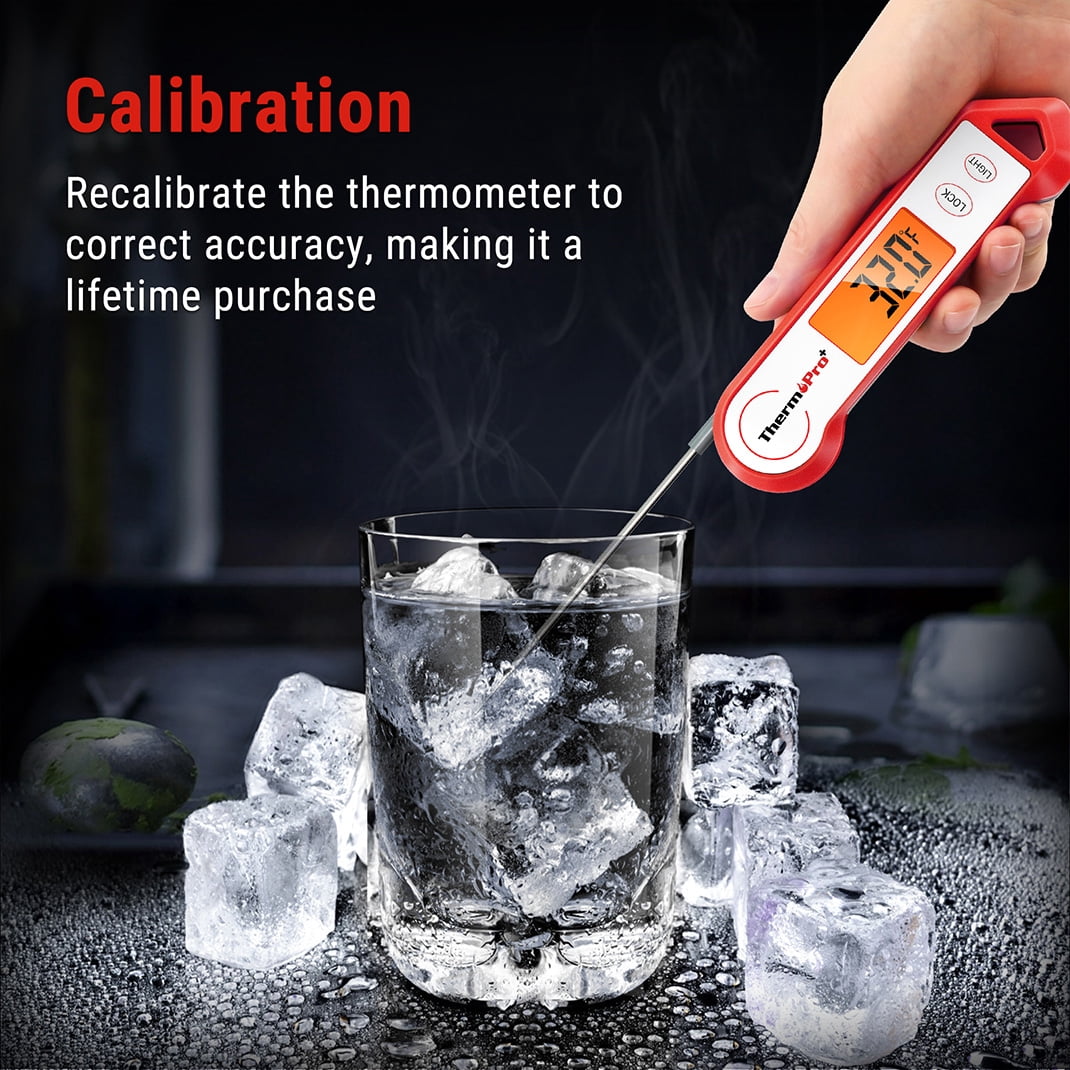 ThermoPro TP19HW Waterproof Meat Thermometer with Rotating Display, Stainless Steel Probe and Magnetic Back for Grilling, Cooking