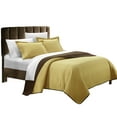 thumbnail image 5 of Chic Home 2-Piece Ressa Reversible Color Block Modern Design Quilt, 5 of 5