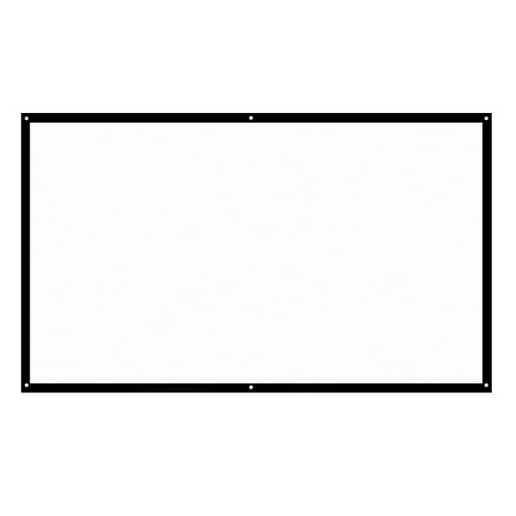 Anself 100-inch Indoor & Outdoor Wall Mounted Projector Screen, Portable, White, 100-inch, (New), 1 Count