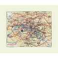thumbnail image 2 of Hermann 30x26 Gold Ornate Wood Framed with Double Matting Museum Art Print Titled - Tourist Attractions Paris France - Hermann 1921, 2 of 4