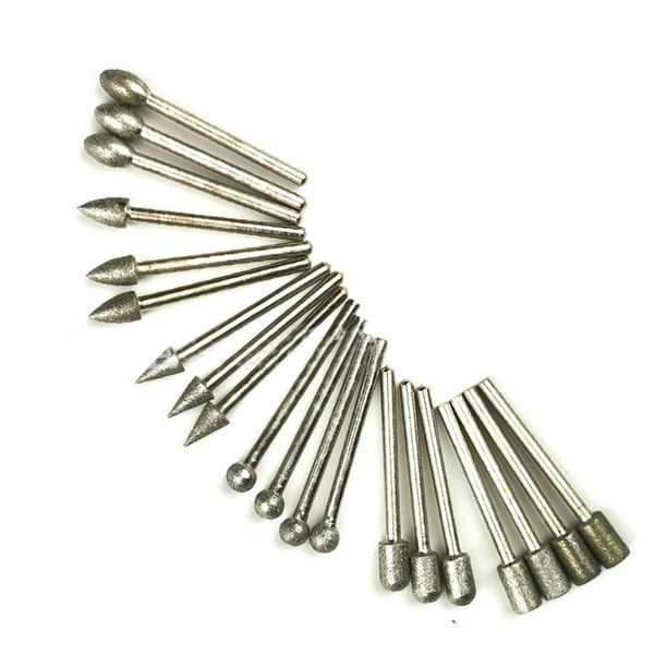 Juego De Brocas De Molienda Fresas Rotativas 20 Piezas Juego De Brocas De Molienda Vástago De 1/8 Pulg. Diámetro De Perforación Fresa De Molienda Giratoria De 1/4 Pulg. Para Carpintería Tallado Bisela