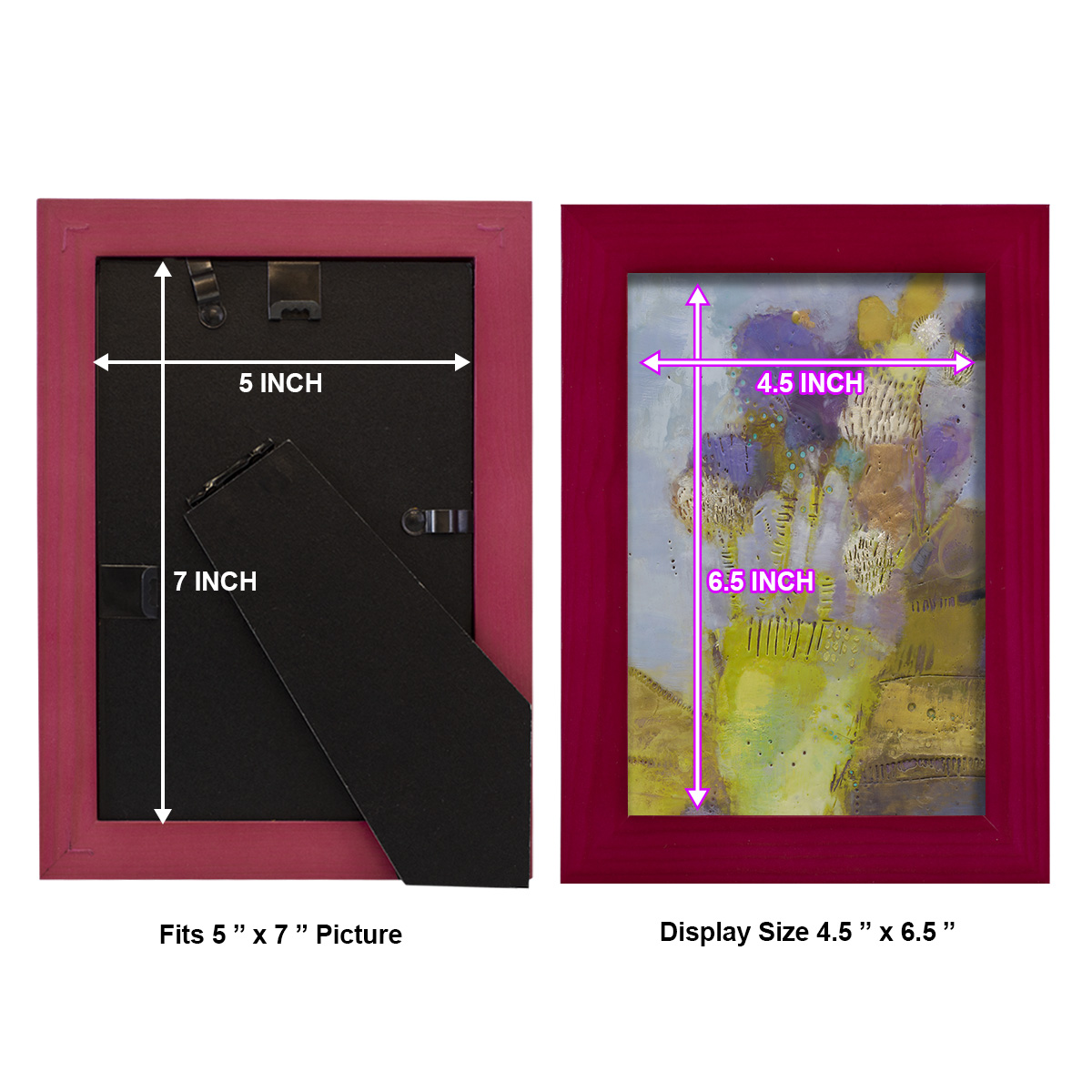 Blumen II -Framed Print w/glass-Cherry Red