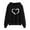 Black cheap stuff under 5 dollars, variant on Dyegold Pullover Hoodies For Women Holiday Gifts Casual Shirts Plus Size Oversized Graphic Long Sleeve Sweater Winter Teen Girls Pullover Hooded Fleece Outfits Comfy Ladies Heart Print Sweatshirt