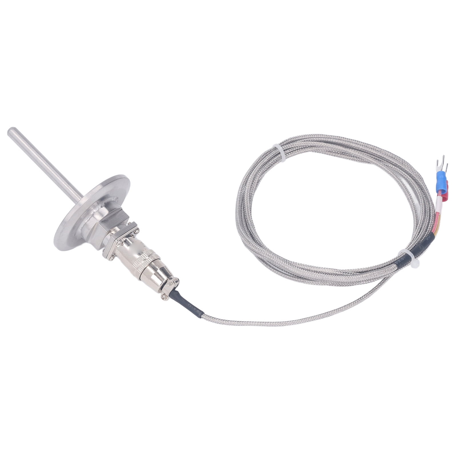 Temperature Sensor Probe, Stainless Steel Weaving Aviation Plug 50mm ...