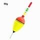 thumbnail image 4 of Yuarrent Pesca nocturna a la deriva Bobbers de plástico reutilizables Rock Fish Striking Drifts Flotabilidad ligera Mark Fish Tackle Pescar 50 gramos, 4 of 6