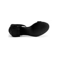 thumbnail image 5 of BLISSFUL STEP Women's Ankle Buckle Strap Chunky Heel Sandal Shoes Black 7.5, 5 of 8