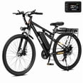 thumbnail image 7 of Qlife Racer Ultra Electric Bike for Adults Mountain Lightweight Ebike with 350W Max 28MPH Brushless Motor, 26"Step Over E-MTB, 48V 7.8Ah Removable Battery e-Bike(Black) with Fender&Rear Rack, 7 of 7