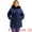 Navy Blue, variant on Women's Plus Parka Jacket Fleece Lined Zipper Coat Army Green 1X