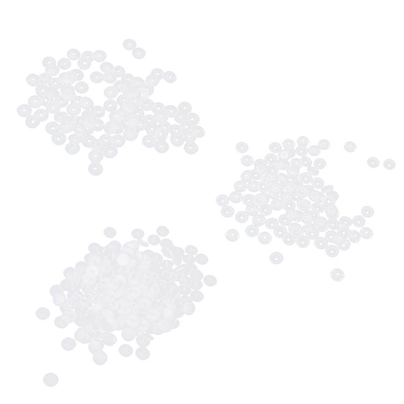 100 Sets .1mm White KAM Stud Snap Buttons Fasteners