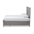 thumbnail image 4 of Baxton Studio Indira Transitional Gray Finished Wood Queen Size Bed, 4 of 10