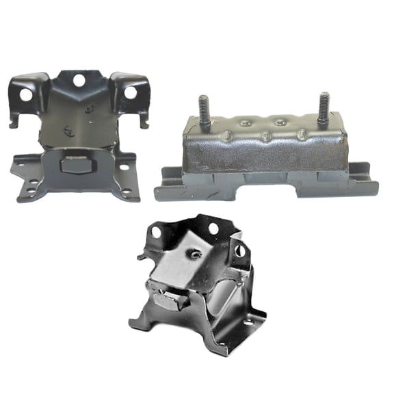 CF Advance For 01-10 Chevrolet Silverado GMC Sierra 2500HD 3500 3500HD 6.6L Engine Motor and Transmission Mount Set 3PCS 2001 2002 2003 2004 2005 2006 2007 2008 2009 2010 5340 5102 5360