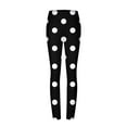 thumbnail image 6 of Kvture Womens Polka Dot Print Yoga Pants High Waisted Tummy Control Tights Stretchy Workout Leggings Seamless Athletic Gym Pants Legging Black S, 6 of 7