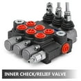 thumbnail image 5 of 3 Spool Hydraulic Control Valve 11 GPM, Hydraulic Directional Control Valve Double Acting for Tractors, Loaders, Tanks - 1/2" Ports, 5 of 7