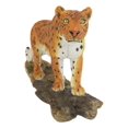 thumbnail image 3 of Wild Animal Kingdom Leopard Walking On Forest Trail Statue Giant Cat Figurine, 3 of 8