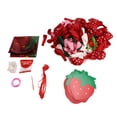 thumbnail image 1 of Arche de Ballons à la Fraise, 157 Pcs Ballons à la Fraise avec Ballons en Latex Rouges Roses Verts et Ballons en Feuille de Fraise, 1 of 10