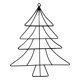 thumbnail image 1 of Árbol de Navidad, Decoraciones de jardín creativas de bricolaje, Decoración de jardín, Puerta con forma de árbol Negro, 1 of 9