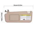 thumbnail image 2 of Sun Visor Replacement Fit For Toyota RAV4 2006-2012, OE: 74320-42501-B2 , Driver Left & Passenger Right Side, Sun Visor With Mirror -beige-left, 2 of 6