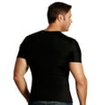 thumbnail image 2 of Men's Insta Slim TS0001BT Big and Tall Slimming Compression Crew Neck Shirt (Black 5XL), 2 of 2