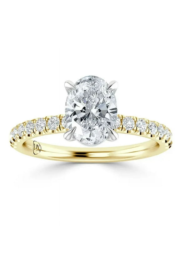 IGI Certified 2 Carat Lab Grown Diamond Engagement Ring|14K Yellow Gold |Solitaire Lab Diamond Ring|G-VS2