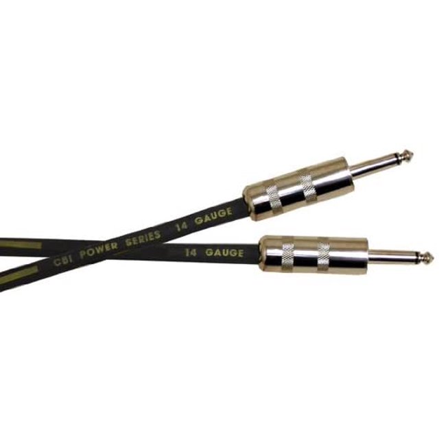 CBI Haut-Parleur Robuste 14 Gauge Cable avec 1/4 Pouce Extrémités - 3 Pieds