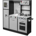thumbnail image 1 of Lil' Jumbl Kitchen Set for Kids, Pretend Wooden Play Kitchen Set, Realistic Sound, Pots & Pan, 1 of 9