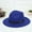 Blue, variant on IDALL Fedora Hats Visor Hats Women's Crushable Wool Felt Outback Hat Panama Hat Wide Brim with Belt Wide Brim Hats Hats for Men Black One Size