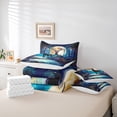 thumbnail image 6 of Homewish Brown Deer Elk 7pcs Bedding Comforter Set,Woodland Animal Queen Bedding Sets,Colorful Flower Floral Queen Sheet Sets For Teens,Super Cozy Room Decor Reversible, 6 of 8