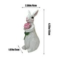 thumbnail image 2 of Spring Easter Bunny Decorations Resin Rabbit Figurine for Festive Home & Holiday Decor Perfect for Easter Party, Celebration, and Seasonal Display, 2 of 5