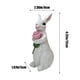 thumbnail image 3 of Decoraciones de Pascua para El Hogar, Conejitos de Pascua de Primavera, Conejitos de Pascua de Mentira, Conejitos Blancos., 3 of 6