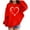Red, variant on Babcutegg Girls Valentine's Day Sweatshirts Lightweight Graphic Tee Hoodies Long Sleeve Casual Fashion Girls Clothes Black Size 9