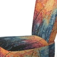 thumbnail image 4 of Designart "Colorful Fireworks Charm Pointillism I" Multi-Color Fireworks Upholstered Accent Chair - Modern Arm Chair For Living Room, 4 of 5