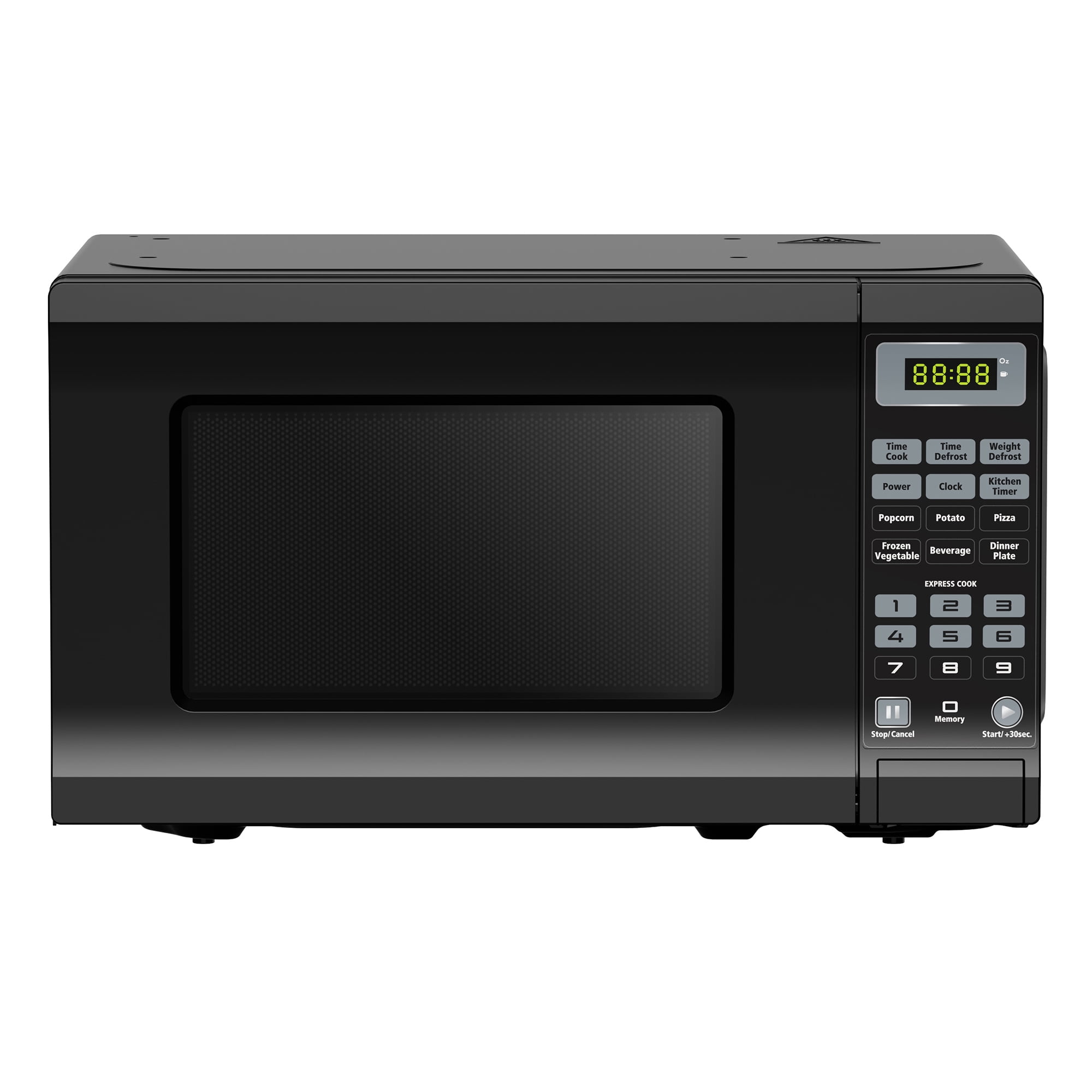 Countertop Microwave Office LED Oven 700W 0.7 Cu Ft. Multiple Colors Home  Black
