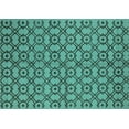 thumbnail image 1 of Ahgly Company Indoor Rectangle Oriental Turquoise Blue Industrial Area Rugs, 3' x 5', 1 of 4