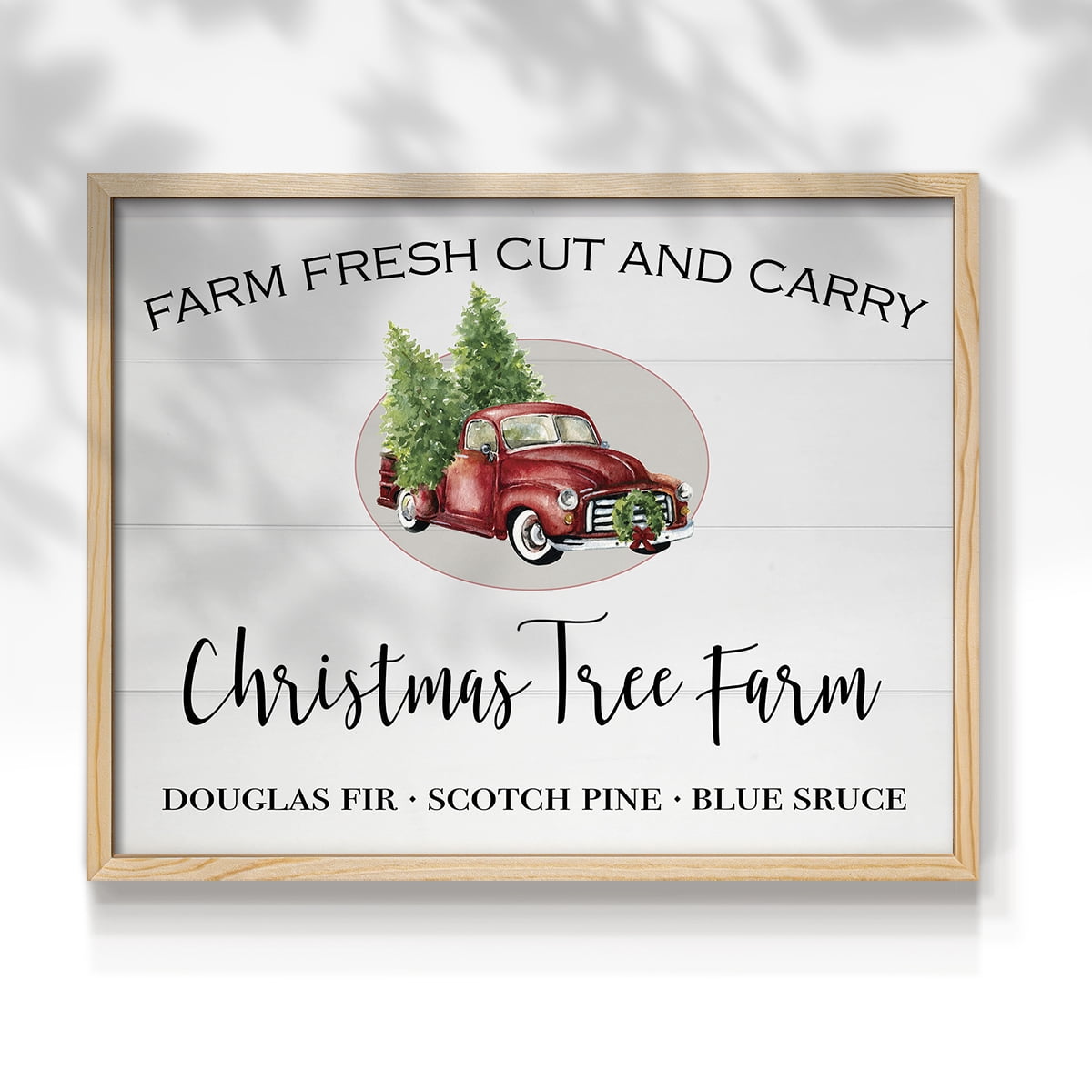 Christmas Tree Farm by Carol Robinson - Restickable Framed Giclée Print