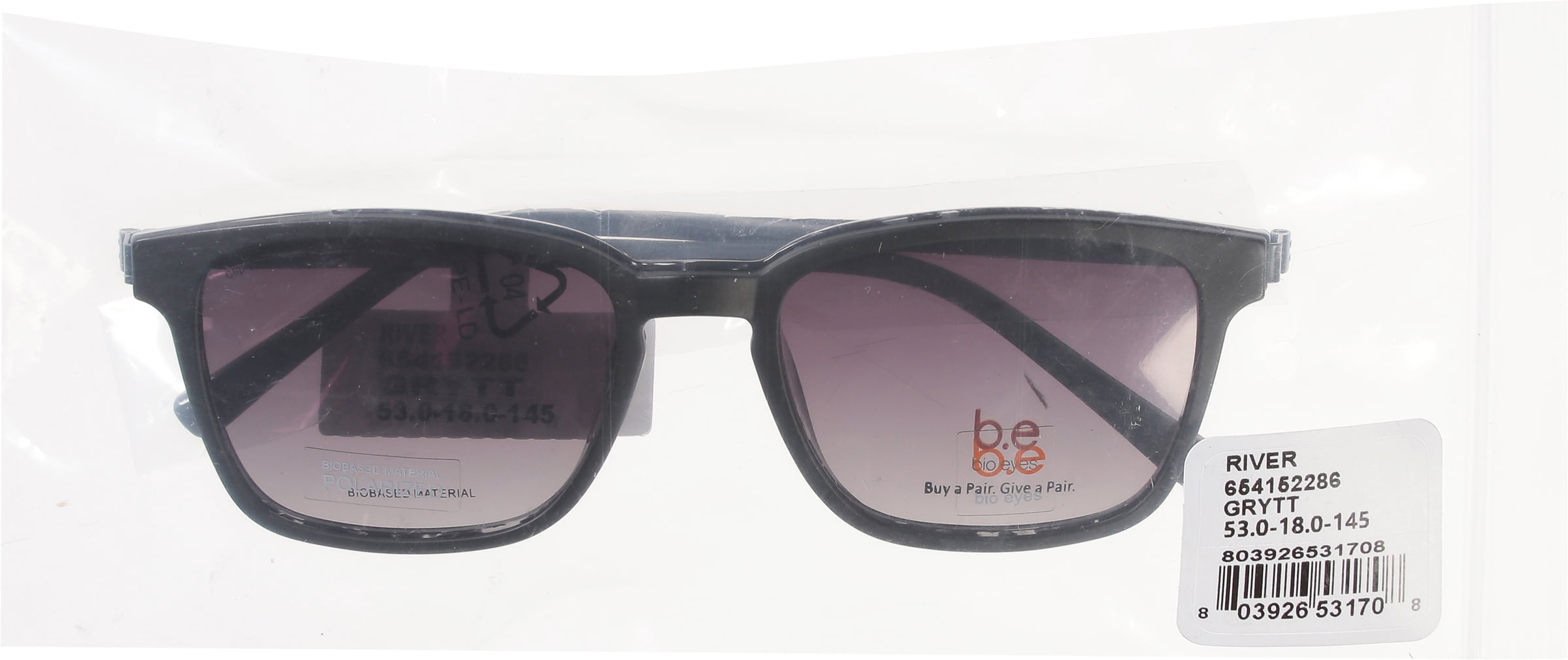 Bio Eyes Men's Rx'able Eyeglasses, River, Grey Tortoise, 53.0-18.0-145