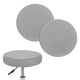 thumbnail image 1 of Uxcell 2-Pack Fundas Redondas para Taburetes de Bar, para Sillas de 12-14 Pulgadas, Fundas de Asiento PU Impermeables con Bandas Elásticas [Gris], 1 of 1
