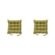 thumbnail image 1 of Cojín de asiento Injueey Lino antideslizante Verde 2Conjunto, 1 of 6