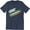 Navy Heather, variant on 50/50 Indian American Flag - USA India Men's T-Shirt