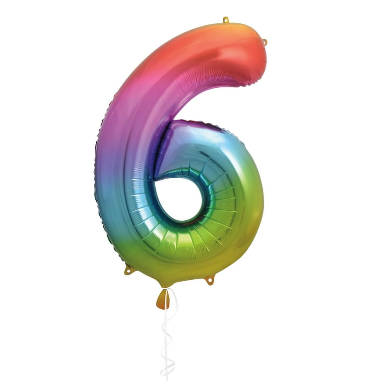 34in Number 6 Balloon 34in Number 6 Balloon