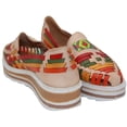 thumbnail image 2 of The Western Shops Women’s Leather Platform Wedge Sandal,  Mexican Womens Huarache Sandal, 2 of 5