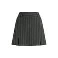thumbnail image 5 of Scoop Women’s Pinstripe Pleated Mini Skirt, Sizes 0-20, 5 of 5