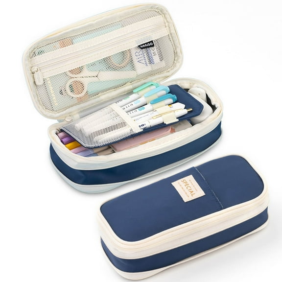 Matoen Large Capacity Pencil Case Macaron Color Pencil Pouch Stationery Bag for & Office