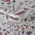 thumbnail image 4 of Floral Rectangle Pouf, Hand Drawn Blossom Field Vibrant Magnolia Pansy Spring Branches Leaves Shabby Motif, Foot Stool for Living Room Office Ottoman with Cover, 25", Multicolor, by Ambesonne, 4 of 4