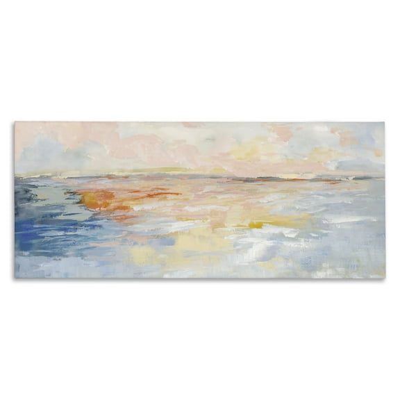 Stupell Industries Contemporary Vast Abstract Sea Sunrise Canvas Art, 24 x 10, by Jacob Q