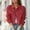 Red, variant on White Denim Jacket Women Clearance Long Sleeve Button Elegant Classic Jean Jacket Casual Stretch Jean Jacket Oversized Stylish Basic Denim Jacket Pink M