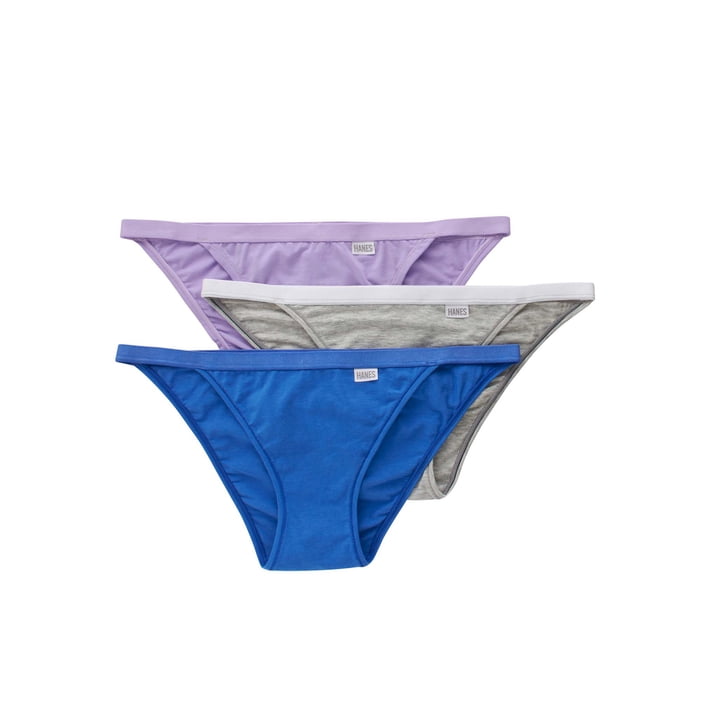 Hanes Classics Womens Cotton Modal String Bikini , 3 Pack