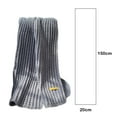 thumbnail image 6 of opolski Winter Scarf Knitted Thickened Solid Color Elastic Windproof Stay Warm Anti-shrink Lady School Outdoor Scarf Clothes Accessories Black, 6 of 8