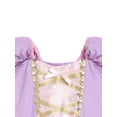 thumbnail image 5 of WIBACKER Toddler Girls Birthday Dress 2-7T Kids Girl Puff Short Sleeve Dresses Princess Party Costume,Mist Violet, 5 of 9