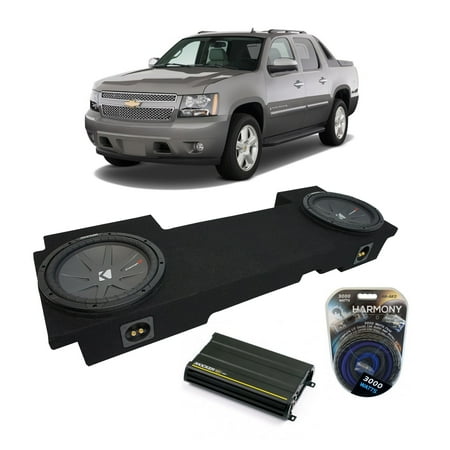 02-13 Chevy Avalanche Underseat Kicker CompR CWR10 Dual 10" Sub Box CX1200.1 Amp - Factory Certified Refurbished