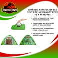 thumbnail image 7 of Jurassic Park Gates Polyester Portable Indoor Bed Tent Pop-Up Canopy, Green, 7 of 7